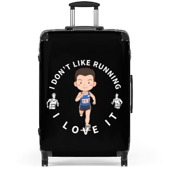I Love Running Funny Marathon Suitcases