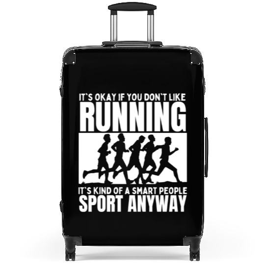 Running Is For Smart People Funny Marathon Suitcases