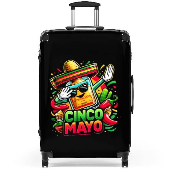 Cinco de Mayo Tequila Bottle Suitcases