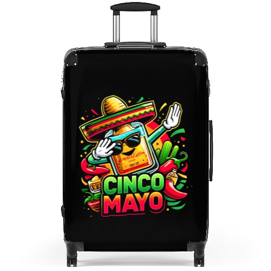 Cinco de Mayo Tequila Bottle Suitcases