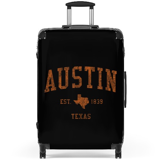 Austin Vintage Athletic Sports Design Suitcases