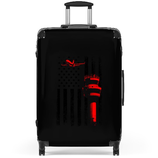 American Flag US, air traffic controller Suitcases