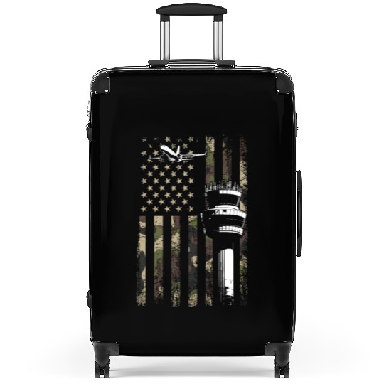 American Flag US, air traffic controller Suitcases