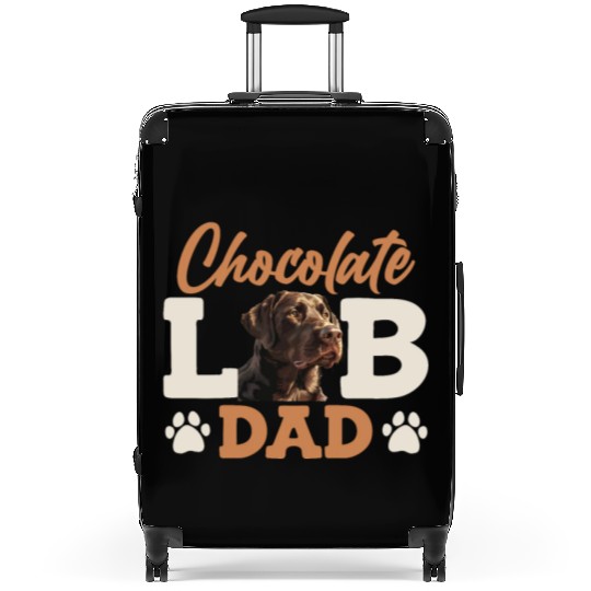 Labrador Owner CHOCOLATE LAB DAD Labrador Dog Suitcases