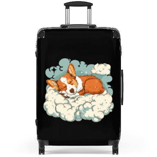 Corgi Cloud Dreamer Suitcases