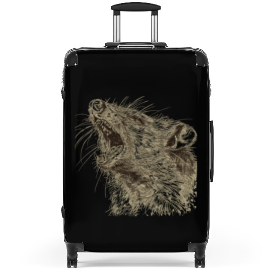 Ugly Opossum Design Weird Feral Wild Possum Suitcases