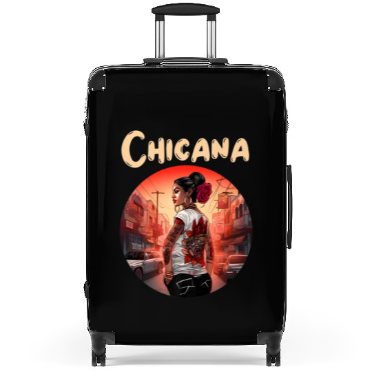 Chicana Lowrider Clothes Mexican American Suitcases
