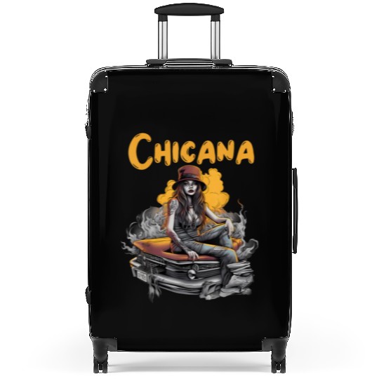 Chicana Lowrider Clothes Mexican American Suitcases