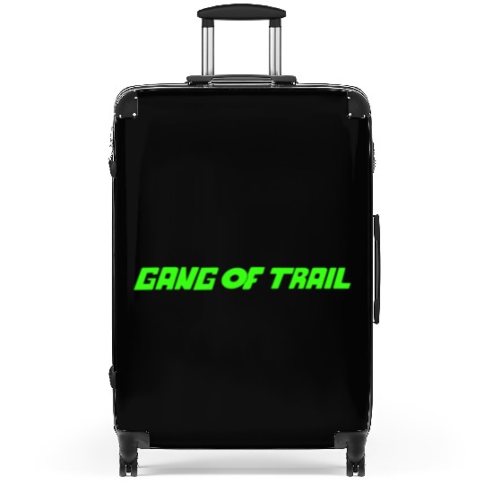 GANG OF TRAIL Green neon line Suitcases