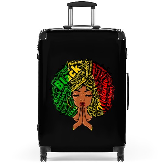 Juneteenth Melanin Natural Clothes Suitcases