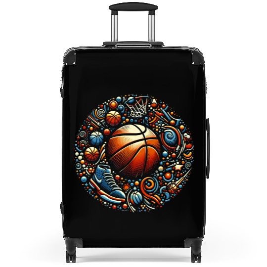 Basketball Cosmic Blast Suitcases