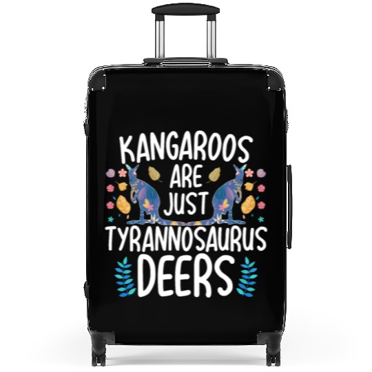 Kangaroos Are Just Tyrannosaurus Deers Funny Kanga Suitcases