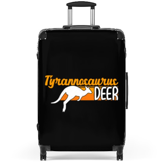 Funny Kangaroo Tyrannosaurus Deer Illustration for Suitcases