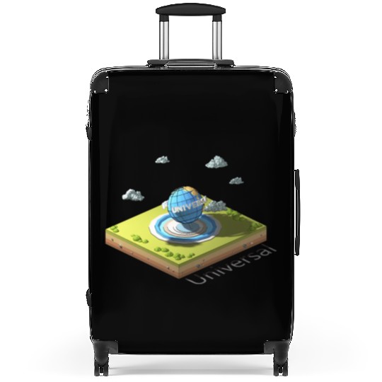 Geometric low poly Universal Studios Suitcases