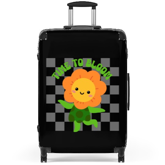 Time to Bloom: Floral Print Design Suitcases
