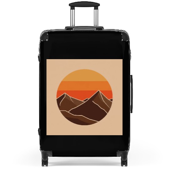 Suitcases Design: Sunset Serenity