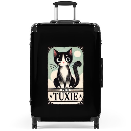 Tuxedo Cats Tarot Card Suitcases