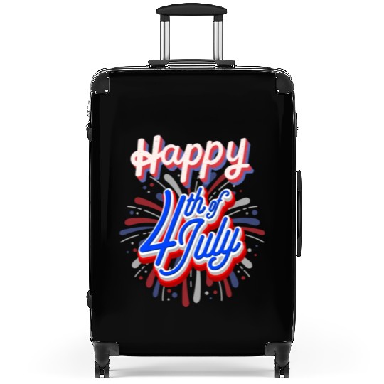 Happy 4th Of July Patriotic American Suitcases