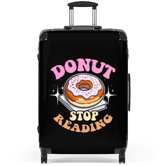 Literature Teacher Donut Stop Reading Instructor Suitcases