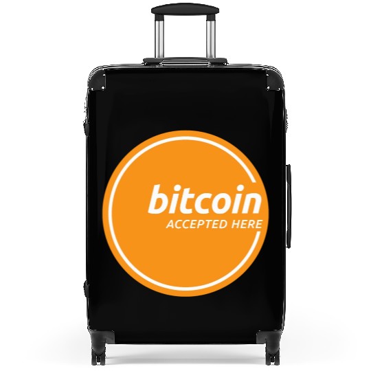 Bitcoin Accepted Here Promo Suitcases