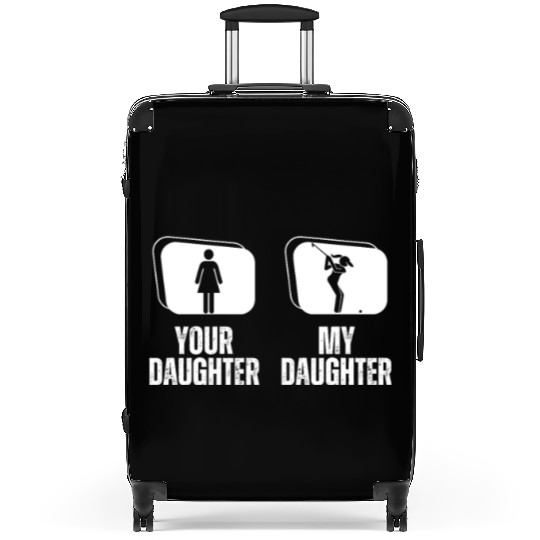 Golfing Your Daughter My Daughter Proud Dad Mom Suitcases