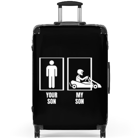 Go Karting Your Son My Son Dad Father Mom Mother Suitcases