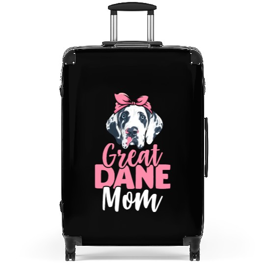Great Dane Mom Dog Lover Dog Mom Suitcases