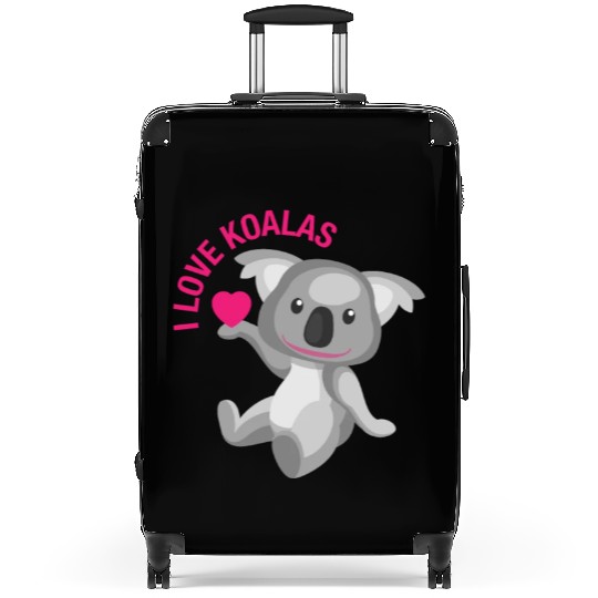 I Love Koalas Suitcases. Cute Koala Bear Lovers Pink