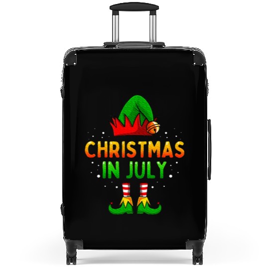 Christmas In July Santa Elf Suitcases