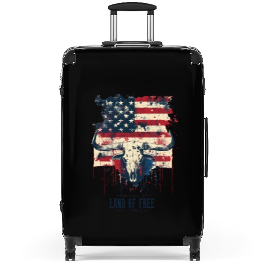 Land of the free because of the brave , 4 July Suitcases