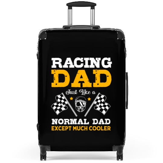 Racing Dad Fathers Day Race Car Dad Drag Racing Suitcases