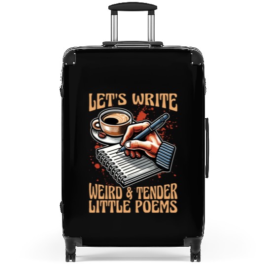 Poetry Lover Let's Write Weird & Tender Literature Suitcases