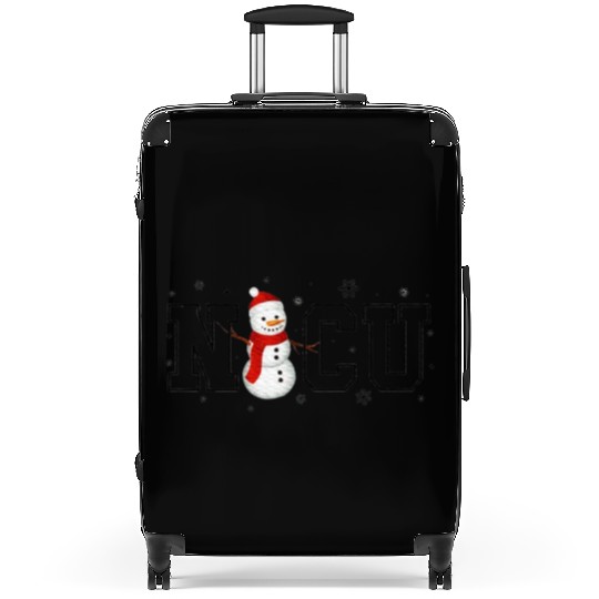 NICU Christmas Snowman Nurse Suitcases