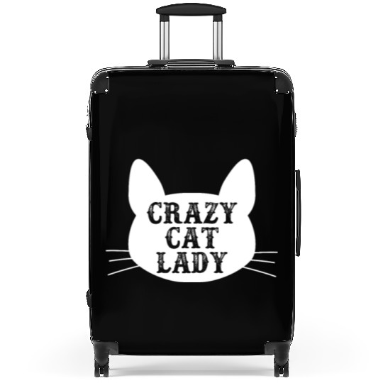 Crazy Cat Lady Suitcases - Funny Cats Lovers Kitten