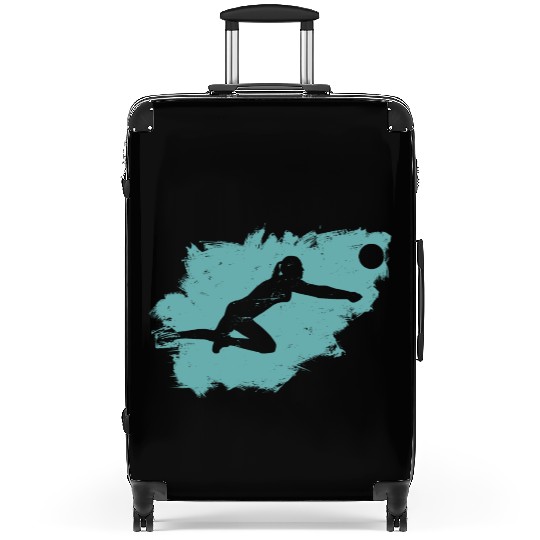 Volleyball Beach Grunge Vintage Suitcases