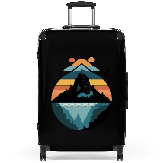 The Mountains Are Calling Classic Suitcases