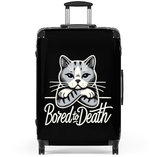 Gothic Emo Cat Design For Cat Lovers And Suitcases