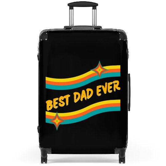 BEST DAD EVER RETRO VINTAGE FATHER SUMMER Suitcases
