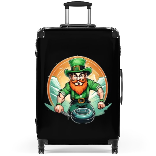 St. Patrick's Day Shamrock St Paddy's Day Curling Suitcases