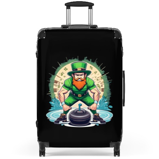 St. Patrick's Day Shamrock St Paddy's Day Curling Suitcases