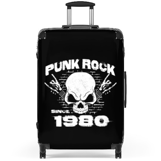 Punk Rock Since 1980 - Skull Rock Hands 44th Suitcases
