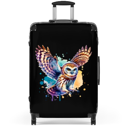 Barking Owl in Flight Suitcases
