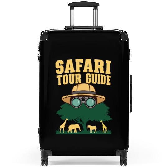 African Safari Tour Guide Costume For Staff Animal Suitcases