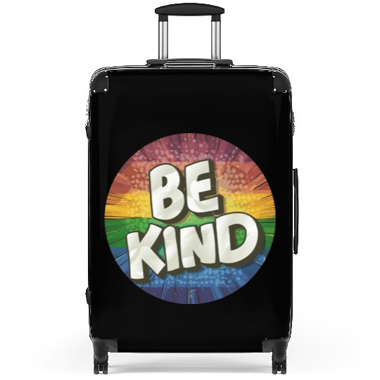 LGBTQ Be Kind Suitcases