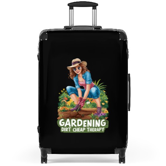 Funny Gardening Quote Suitcases
