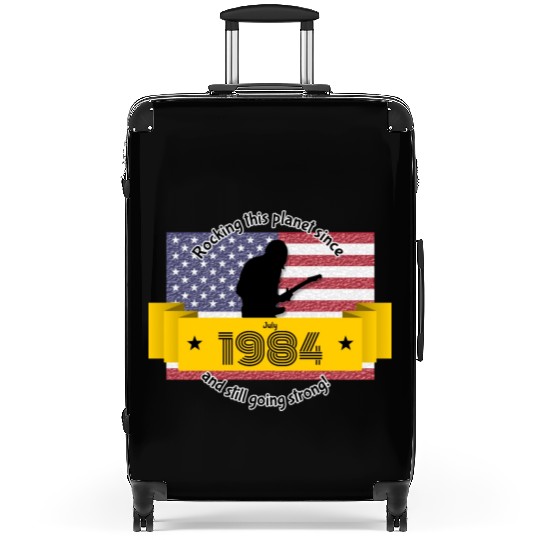 40th birthday Rocking this planet since 07/1984 Suitcases