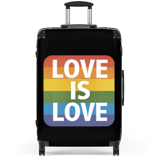 LGBTQ Love is Love Suitcases