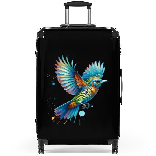 Bowerbird in Flight Suitcases