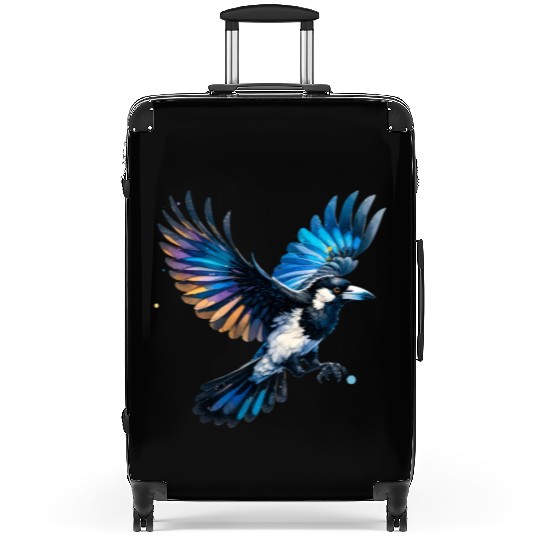 Pied Currawong in Flight Suitcases