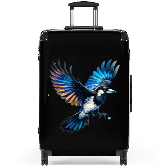 Pied Currawong in Flight Suitcases